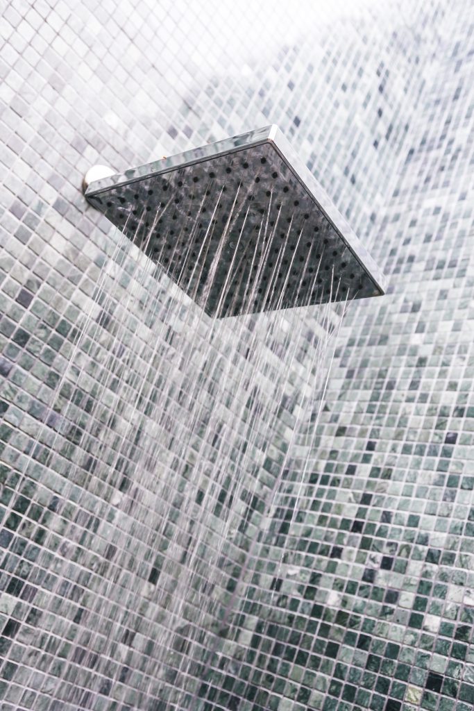 head shower with water drop